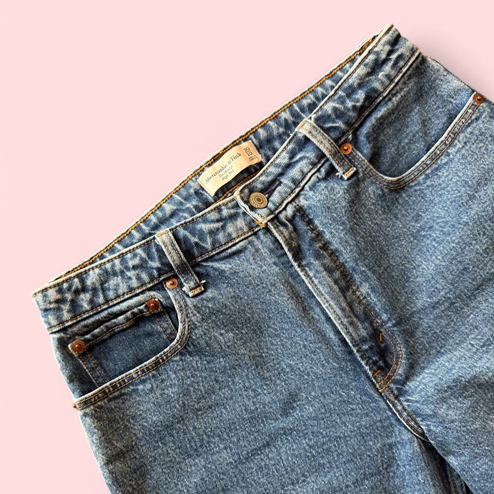 Abercrombie & Fitch Curve Love The Skinny High Rise Jeans • Women's 30/10L